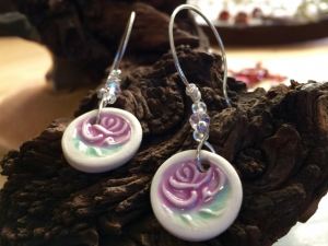 Porcelain Rose Earrings Porcelain Rose Earrings